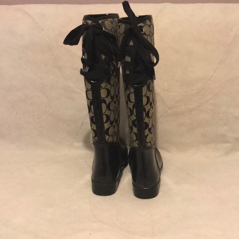 Coach Knee High Rain Boots - Picture 2 of 3